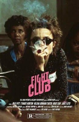 Marla Singer, Edward Norton, Desain Editorial, Septième Art, Film Poster Design, Club Poster, I Love Cinema, Movie Poster Wall, Helena Bonham Carter