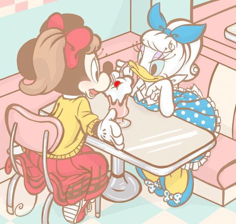 minnie & daisy Daysi Duck, Orlando Disney, Minnie Mouse Pictures, Epic Mickey, Classic Disney Characters, Disney Cartoon Characters, Mickey Mouse Art, Mickey Mouse Wallpaper, Disney Images