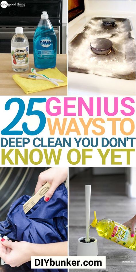 Deep Cleaning Tips | Have you been wondering if there is an easy way to clean house? These deep cleaning hacks are so useful and it will surprise you how you can clean your home fast and easily. #clean #cleaning #cleanhouse Cleaning Hacks New House, Natural Cleaning Hacks Tips And Tricks, Diy Home Cleaning Hacks, At Home Cleaning Products, Easy House Cleaning Hacks, How Often To Clean, Ways To Deep Clean Your Home, How To Clean Everything In Your House, How To Start Deep Cleaning Your House