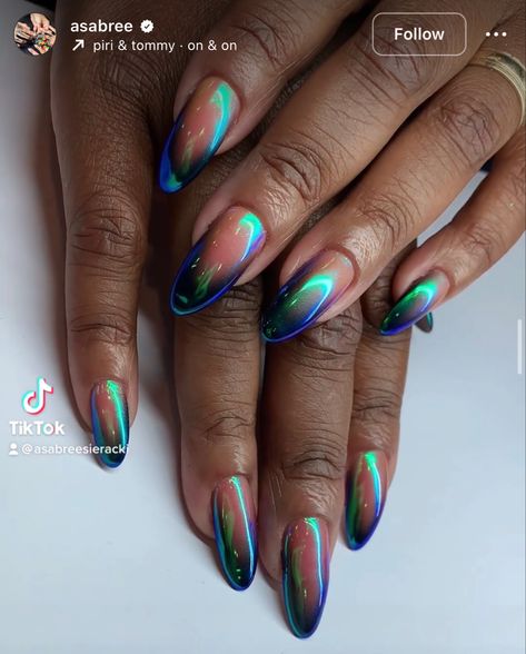 Nail Idea Fall, Fall Nails Chrome, Chrome Nail Designs, Different Generations, Nail Types, Nails Chrome, Chrome Nails Designs, Nail Trend, Nail Tutorial