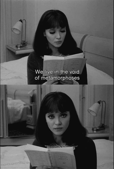 "vivimos en el vacío de la metamorfosis"  Anna Karina in Alphaville (1965) by Jean-Luc Godard Cinema Quotes, Francois Truffaut, French Film, French New Wave, Anna Karina, Jean Luc Godard, Film Pictures, Septième Art, I Love Cinema