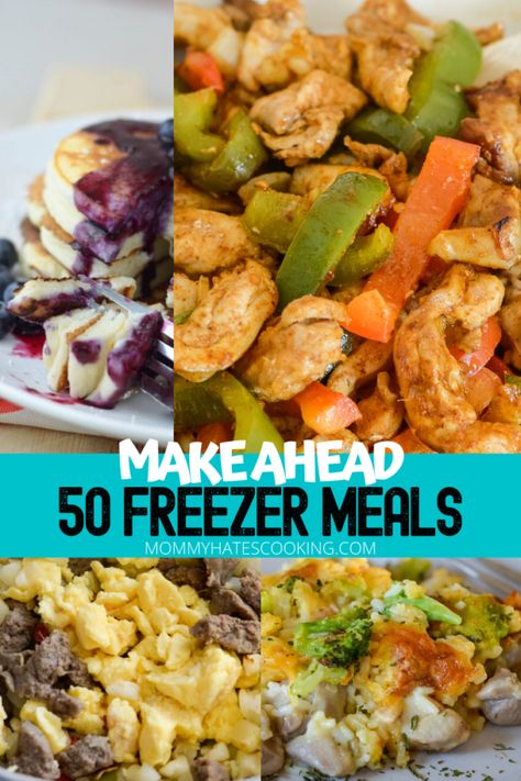 Once A Month Cooking Recipes, Mediterranean Freezer Meals, Homemade Frozen Pizza, Meals For The Family, Chicken Freezer Meals, Slow Cooker Bbq Chicken, Freezer Friendly Meals, Freezable Meals, Slow Cooker Lasagna