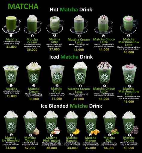 ... Menu Beverage, Hot Matcha, Matcha Tea Recipes, Matcha Drinks, Matcha Tea Latte, Matcha Green Tea Recipes, Matcha Cafe, Matcha Green Tea Latte, Green Tea Recipes