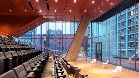 Designed to inspire and challenge Columbia University’s medical and graduate students, this new building provides state-of-the-art classroom and... Lectures Hall, College Aesthetic, Dream College, Acoustic Solutions, Dream School, Acoustic Wall Panels, University Life, Acoustic Wall, Education Architecture