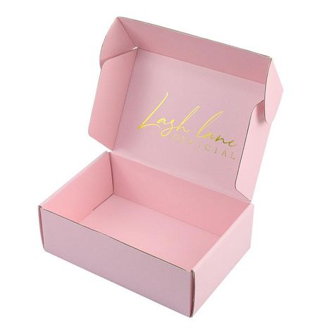 Custom Pink Corrugated Carton Packaging Gift Boxes Mailer Pink Box Packaging, Mughal Fashion, Corrugated Box Packaging, Mailer Box Packaging, Rigid Box Packaging, Poshmark Business, Custom Mailer Boxes, Postpartum Gift, Lash Boxes