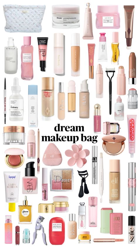 #makeup #makeupbag #makeupproducts #makeupinspo #makeover #makeuproutine #beauty #bag #dream Makeup Beauty Room, Dream Makeup, Makeup Bag Essentials, Sephora Skin Care, Eye Makeup Pictures, Eye Makeup Designs, Fancy Makeup, Makeup Needs, Pretty Skin Care