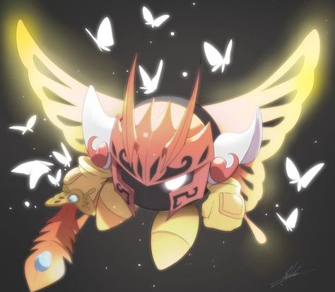 Morpho Knight, Butterfly Warrior, Butterfly Morpho, Galacta Knight, Kirby Star Allies, Kirby Pictures, Kirby Fanart, Kirby Star, Kirby Memes