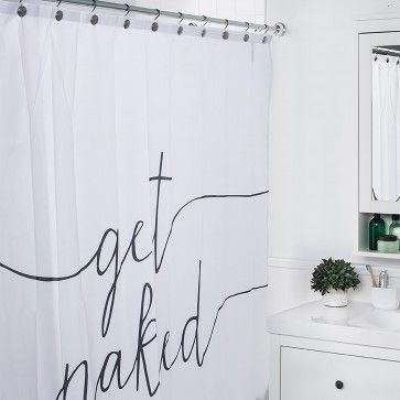 Get Naked Bathroom, Stylish Shower Curtain, Personalized Shower Curtain, Bathroom Curtain, Black Curtains, Apartment Bathroom, Pink Bathroom, Tangier, Bathroom Layout