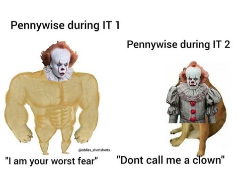 Jenny And Penny, Pennywise Memes Funny, It Memes 2017 Reddie, It Memes 2017, Pennywise Funny, It Memes, Clown Movie, It Pennywise, Horror Movies Funny