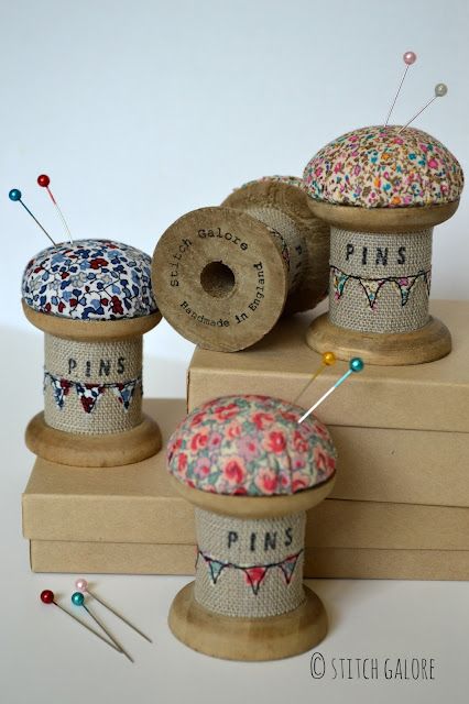 Cotton Reel Craft, Wooden Spool Crafts, Spools Of Thread, Spool Crafts, Sewing Cushions, Wood Spool, Wooden Spool, Free Motion Embroidery, Learn Woodworking