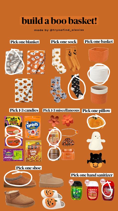 fall post! #fyp #fall #fallaesthetic #boobasket #basket Fall Post, Brachs Candy, Boo Basket, Fall Gifts, What To Make, Candy Apples, Pick One, Hand Sanitizer, Halloween