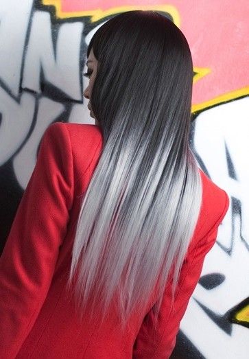 , White Ombre Hair, Gradient Hair, White Hair Color, Silver Hair Color, Platinum Hair, Bohol, Pastel Hair, Hair Color Balayage, Grunge Hair