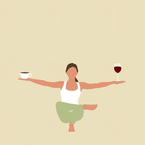 Yoga Christmas Pictures, Yoga Illustration Funny, Yoga Aesthetics, Relax Illustration, Yoga Meme, Wine Yoga, Hata Yoga, Yoga Coffee, Yoga Illustration