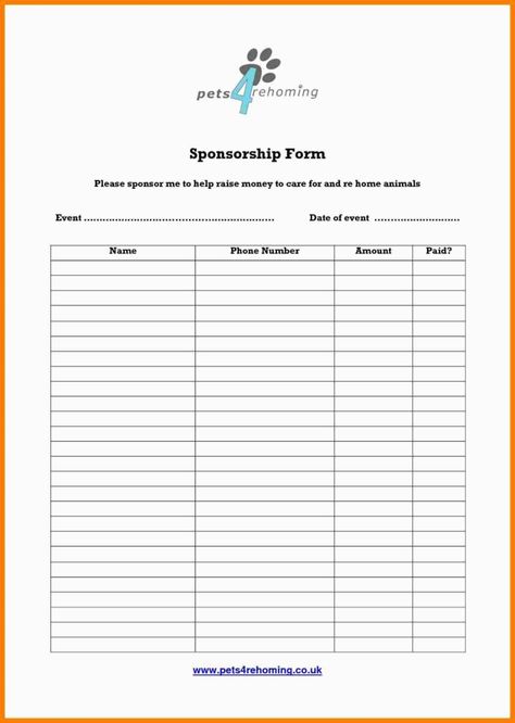 Blank Sponsorship Form Template Sponsorship Form Template, Order Form Template Free, Donation Form, Invoice Template Word, Order Form Template, Form Template, Card Templates Free, Template Word, Invoice Template