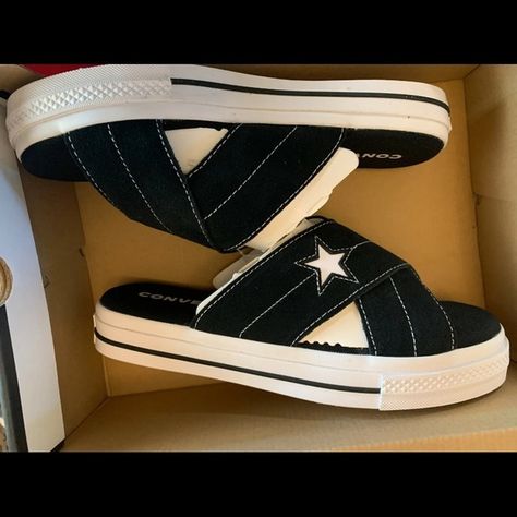 (WMNS) Converse One Star
Slip Sandal Black 564143C Converse Sandals, Converse One Star, One Star, Converse Shoes, Black Sandals, Converse, Shop My, Size 7, Brand New