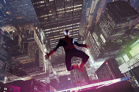 Spiderman - Into The Spiderverse Concept Art Spider Verse Concept Art, Alberto Mielgo, Peter Chan, Spider Man Into The Spider Verse, Into The Spider Verse, Concept Art World, First Animation, Storyboard Artist, Verse Art