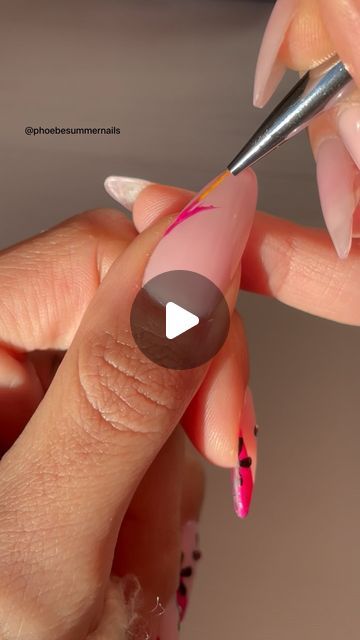 5,784 likes, 39 comments - phoebesummernails on January 5, 2023: "Flower tutorial 💗🖤💗🖤 I’ve seen a lot of people do these differently but I’ve always found that drawing the dots first th..." How To Draw Flowers On Nails, How To Nail Flowers Art Tutorials, Flower Nail Tutorial Step By Step, Nail Flower Tutorial Step By Step, How To Do 3d Flowers On Nails, 3d Flower Nails Tutorials, Nails Inc, Diy Activities, Nail Designs Spring