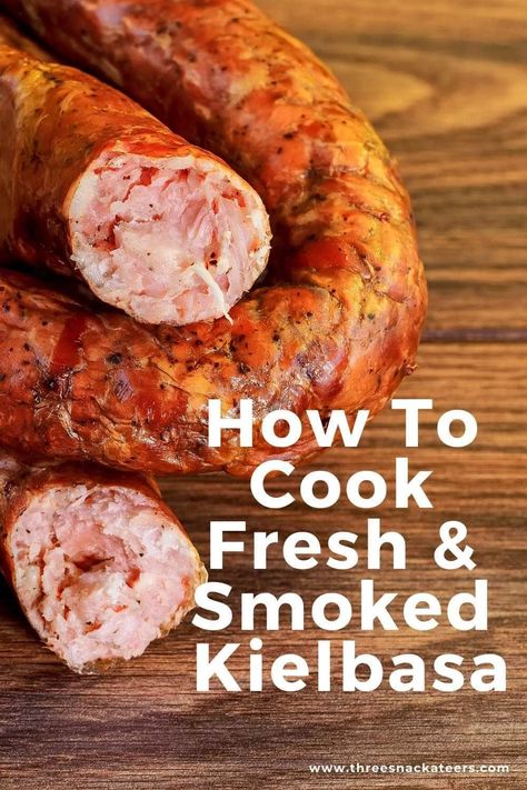 Smoked Kielbasa, Grilled Kielbasa, Kabasa Recipes, Polish Sausage Recipes, How To Cook Kielbasa, Polska Kielbasa, Polish Foods, German Sausage, Kielbasa Recipes