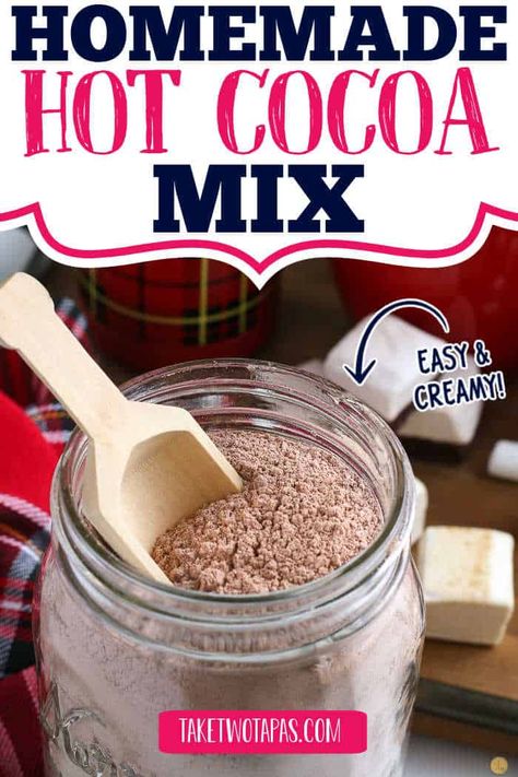 Homemade Hot Cocoa Mix Recipe, Cocoa Mix Recipe, Homemade Cocoa, Hot Cocoa Mix Recipe, Hot Chocolate Mix Recipe, Homemade Hot Chocolate Mix, Diy Hot Cocoa, Homemade Hot Cocoa, Winter Drink