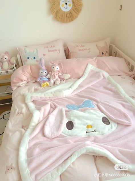 Pink Aesthetic Bedroom, Sanrio Bedroom, Light Pink Aesthetic, Hello Kitty Room Decor, Hello Kitty Rooms, Cute Bedroom Ideas, Cute Bedroom Decor, Cute Room Ideas, Pretty Room