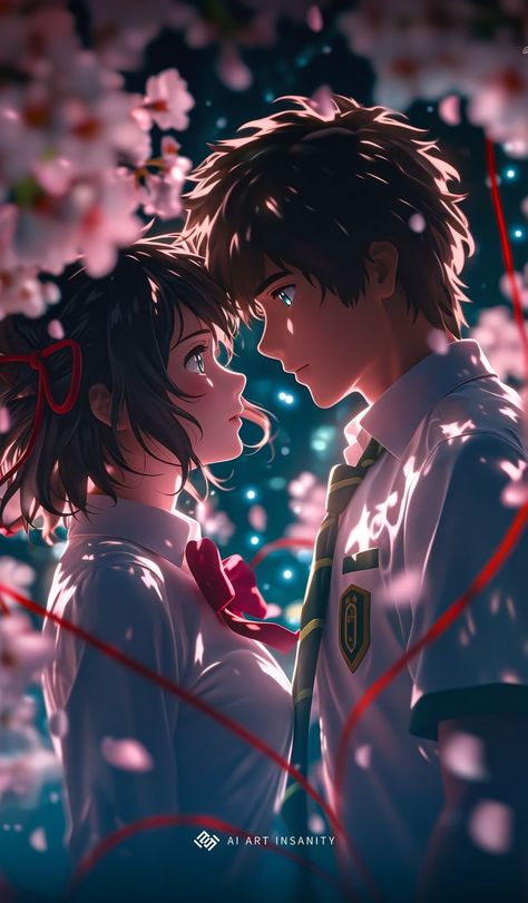 Wallpaper Boy, Album Layout, Your Name Anime, Cartoon Love Photo, Love Animation Wallpaper, Cool Anime Backgrounds, Best Anime Couples, Romantic Anime Couples, Cute Couple Drawings