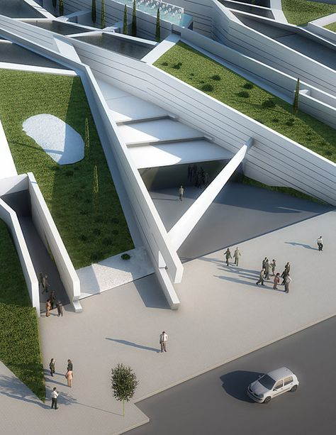 A-cero Wins Research Center for Renewable Energy Sources in Murcia, Spain Renewable Energy Architecture, Interior Architecture Presentation, Renewable Energy Sources, Architectural Concepts, Train Station Architecture, Landscape Design Drawings, Murcia Spain, Renewable Energy Projects, Eco Architecture