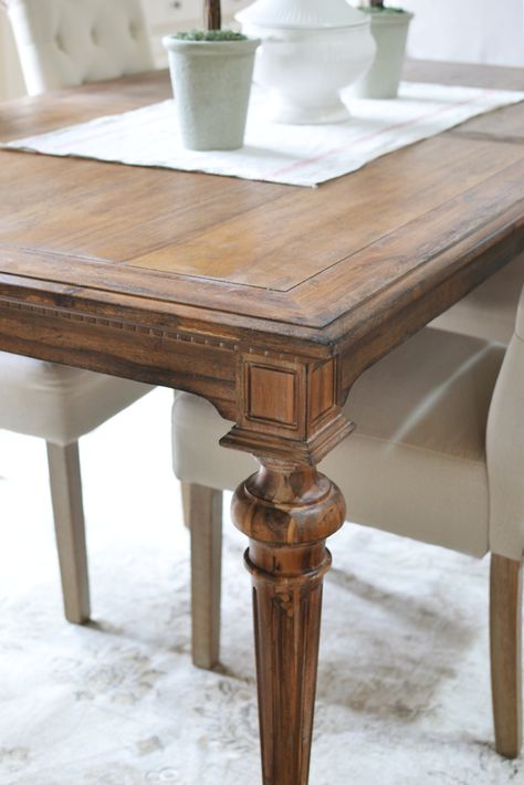 Formal Dining Room Bench, French Country Dining Table With Bench, Parisian Style Dining Table, Country French Dining Table, French Cottage Dining Table, Southern Dining Table, Antique Dinning Table, Weathered Dining Table, Dining Room Table Traditional