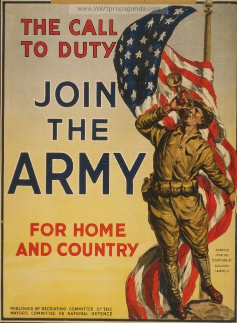 US WW1 propaganda poster Join The Army, Army Recruitment, Military Poster, Army Poster, Recruitment Poster, Joining The Army, Army Strong, Army Mom, Army Life