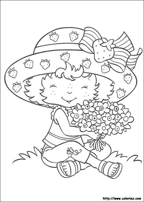 Strawberry Shortcake Coloring Pages, Precious Moments Coloring Pages, Hello Kitty Colouring Pages, A Coloring Page, Birthday Coloring Pages, Hello Kitty Coloring, Detailed Coloring Pages, Alphabet Coloring Pages, Printable Coloring Book