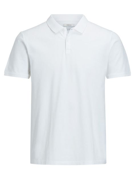 CASUAL POLO SHIRT, White, large White Polo Shirt Outfit Men, White Polo Shirt Outfit, Polo Shirt Mockup, School Polo, Film Analysis, Apparel Mockup, Polo Shirt Girl, Polo Shirt Outfits, Plain Polo Shirts