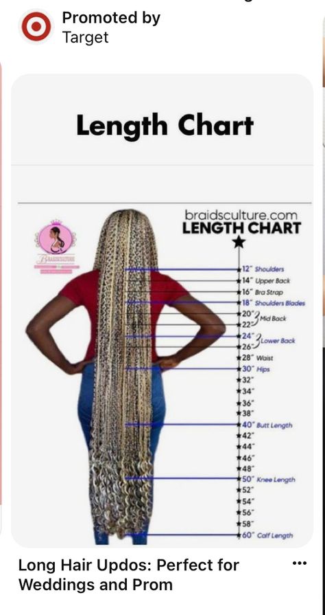 Box Braid Lengths, Braiding Tips, Long Hair Updos, Hair Braid Patterns, Parting Hair, Hair Length Chart, Twisted Hair, Braiding Your Own Hair, How To Braid