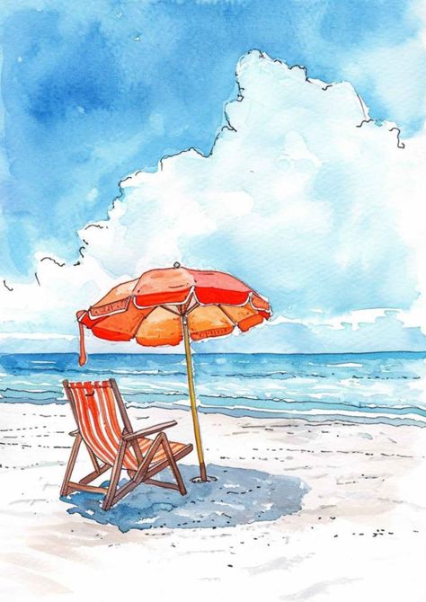 Get inspired with over 10 stunning beach drawing ideas that capture the beauty of the seaside. From serene sunsets to playful waves, these sketches will transport you to the shore. Let's bring the beach to life on paper! Tela, Croquis, Drawing Of Beach Scene, Summer Vibe Drawings, How To Draw The Beach, Drawing Beach Scenes, How To Draw A Beach Scene, Drawing Summer Ideas, Vacation Drawing Ideas