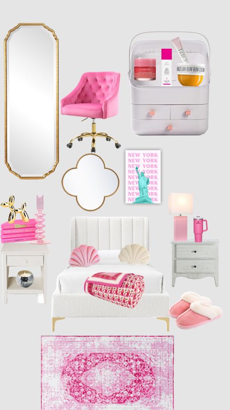 preppy room inspo💓🌈🌴🐠🎬 #preppy #vibes #aesthetic #room #preppyroom Preppy Style Aesthetic Room, Realistic Preppy Room, Preppy Room Board, Preppy Themed Room, Preppy Room Mood Board, Preppy Aesthetic Room Summer, Room Inspiration Bedroom Preppy, Preppy Room Crafts, Preppy Room Decor Vanity