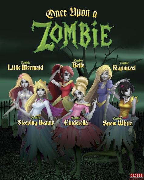 Disney Princess Zombie Dolls Disney Princess Zombie, Twisted Princesses, Zombie Princess, Lines For Girls, Zombie Dolls, Zombie Disney, Dark Disney, Twisted Disney, Zombie Girl