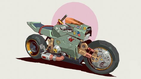 ArtStation - Cyberpunk bike Cyberpunk Bike, Motorbike Illustration, Desain Buklet, Futuristic Motorcycle, Retro Bike, Concept Motorcycles, Cool Car Drawings, New Retro Wave, Motor Bike