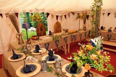 Wedding Canopy Decorations, Madrigal Dinner, Medieval Feast, Christian Party, Best Tent, Medieval Banquet, Hobbit Party, Viking Party, Zelt Camping