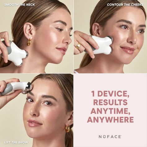 NuFACE Mini Starter Kit - Dermstore Nuface Mini, Oil Free Cleanser, Radio Frequency Skin Tightening, Facial Devices, Microcurrent Facial, Instant Face Lift, Facial Toning, Gel Primer, Mini Facial