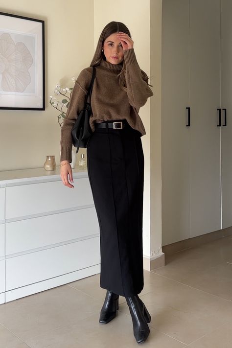 Office Fits, Casual Outfits For Work, Maxi Skirt Outfits, Winter Fashion Outfits Casual, Rock Outfit, Fashion Outfits Casual, Office Outfits Women, Business Casual Outfits For Work, Stylish Skirts