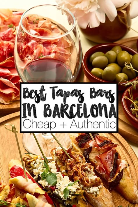 Barcelona Tapas, Barcelona Bars, Barcelona 2023, Barcelona Trip, Barcelona Travel Guide, Best Tapas, Barcelona Restaurants, Barcelona Spain Travel, Barcelona Food