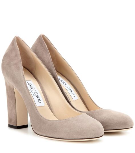 JIMMY CHOO Billie suede pumps Brown Pumps, Jimmy Choo Pumps, Heels Brown, Chunky Heel Pumps, Suede Leather Shoes, Jimmy Choo Heels, Shoes Heel, Brown Shoes, Brown Heels