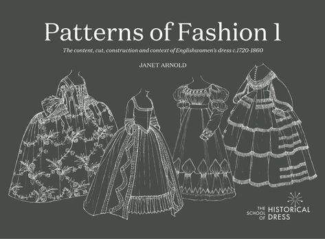 Historical Dress Patterns, Janet Arnold, Historical Garments, Fashion Education, 19th Century Dress, Historical Sewing, Patterns Of Fashion, Historical Dress, Century Dress