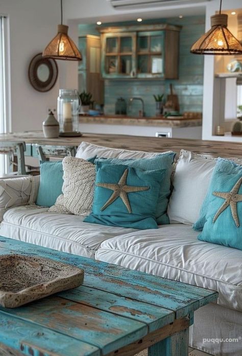 Modern Coastal Living Room, Coastal Decorating Living Room, Beach House Living Room, Style Salon, Beachy Room, Beach House Interior Design, Interior Design Per La Casa, Beach Room, Coastal Living Rooms