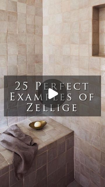 Kreiss on Instagram: "Here are the 25 (yes, 25!) perfect examples of zellige tiles being executed to perfection.  #zelligetiles #tilework #bathroomdesign #bathroomdesignideas #homerenovations #interiordesignideas #interiordesigninspiration #lainteriordesigner" Zellige Bathroom Tiles, Zellige Tiles, Zellige Tile, Tile Work, Counter Top, Shower Tile, Interior Design Inspiration, Tile Bathroom, Mosaic Tiles