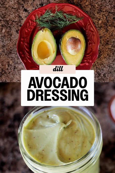 Here's how to make the best dairy-free avocado salad dressing! It's healthy, satisfying and so addictive. Avocado Dressing Healthy, Lowering Triglycerides, Diy Salad Dressing, Avocado Dressing Recipe, Dressing Gravy, Marinade Sauces, Easy Salad Dressing Recipes, Dressing Healthy, Avocado Salad Dressing