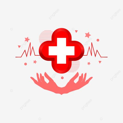 Red Cross Drawing, Health Care Poster Design, Health Care Logos, Logo Pmr, Health Logo Ideas, Poster Pmr, Health Care Illustration, Health Care Poster, Humanity Poster