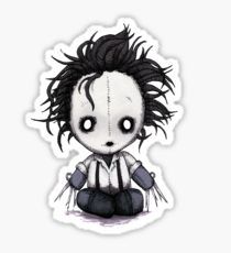 Plush Scissorhands Sticker Tim Burton Art, Kawaii Tattoo, Black And White Stickers, Black Raven, Halloween Sticker, Dark Art Drawings, Creepy Art, Stickers For Sale, Halloween Stickers