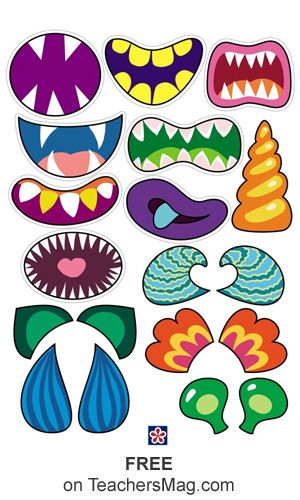 Mask Template Printable, Monster Shapes, Monster Mouth, Monster Craft, Monster Mask, Monster Crafts, Halloween Kunst, Monster Eyes, Monster Birthday Parties