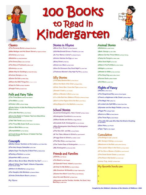 Kindergarten Books, 100 Books To Read, 100 Book, Kindergarten Literacy, Kindergarten Reading, School Reading, Children's Literature, Reggio Emilia, Kindergarten Classroom