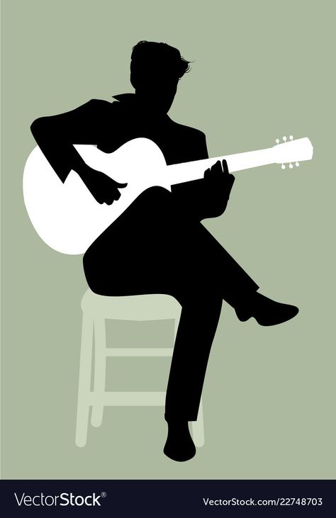 A Chair, Guitarist, Png Images, Print On Demand, Vector Images, Vector Free, Illustrator, Royalty Free