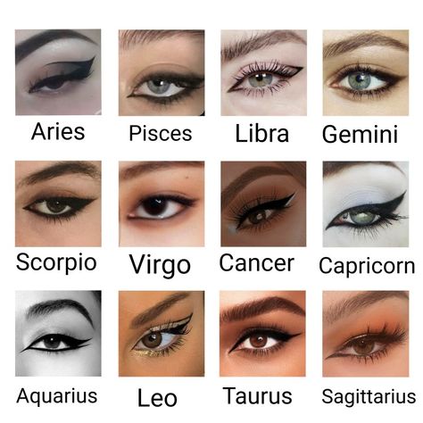 Taurus Eye Makeup, Libra Makeup Look Zodiac, Scorpio Eye Makeup, Leo Makeup Zodiac Signs, Gemini Venus Makeup, Saggitarius Rising Makeup, Capricorn Rising Makeup, Taurus Rising Makeup, Virgo Rising Makeup